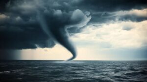 Alerta por trombas marinas en el Maule y otras 4 regiones del país.