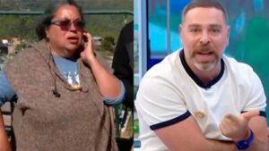 “¡Una fresca de ra…!”: mujer en toma se encara con Neme y se va del despacho en vivo