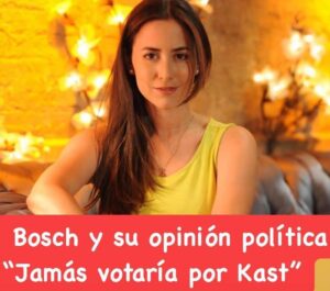 🫵 Lorena Bosch y su tajante opinión política: “A mí no me puede dar lo mismo por quién votar. Jamás en mi vida votaría por Kast”